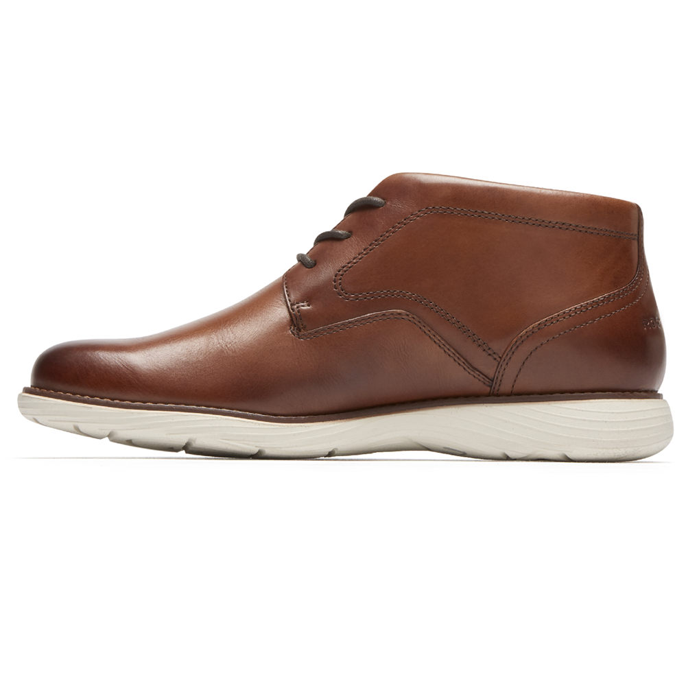 Rockport Mens Boots Brown - Garett Chukka - UK 526-LYJOTK